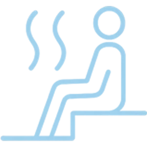 regenerieren in der Sauna